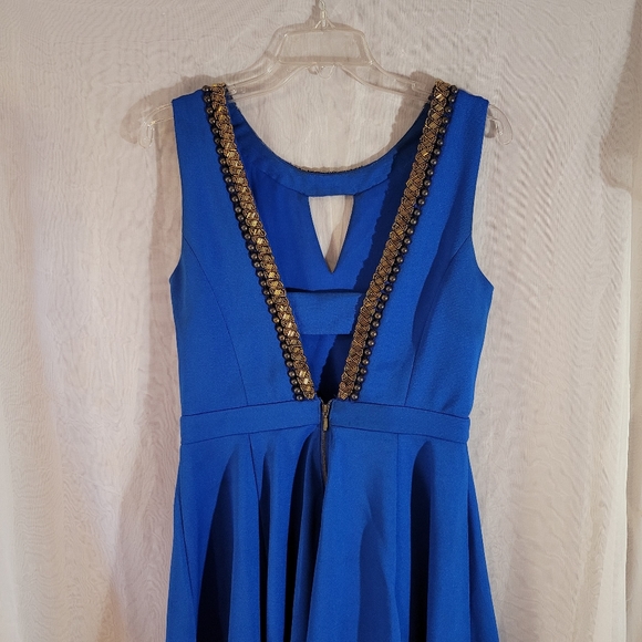 blue mid length dress - Picture 6 of 8